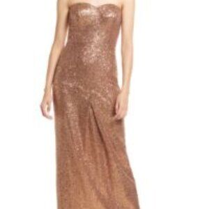 Lulus Izabelle Sequin Strapless Gown